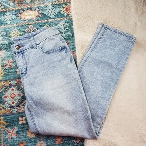 Chico's Denim Floral Girlfriend Ankle Jeans 00